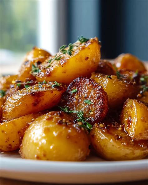 Zutaten für Honig-Senf-Kartoffeln
