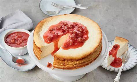 Zutaten für Käsekuchen ohne Boden mit Grieß und Früchten
