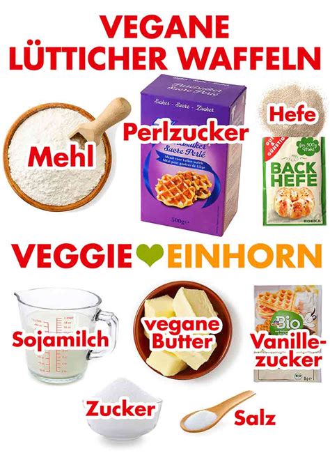 Zutaten für Lütticher Waffeln - von Mehl über Hefe bis Perlzucker