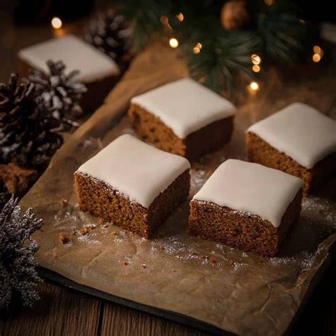 Zutaten für Lebkuchen vom Blech: Honig, Gewürze, Mehl, Eier, Nüsse, Schokolade