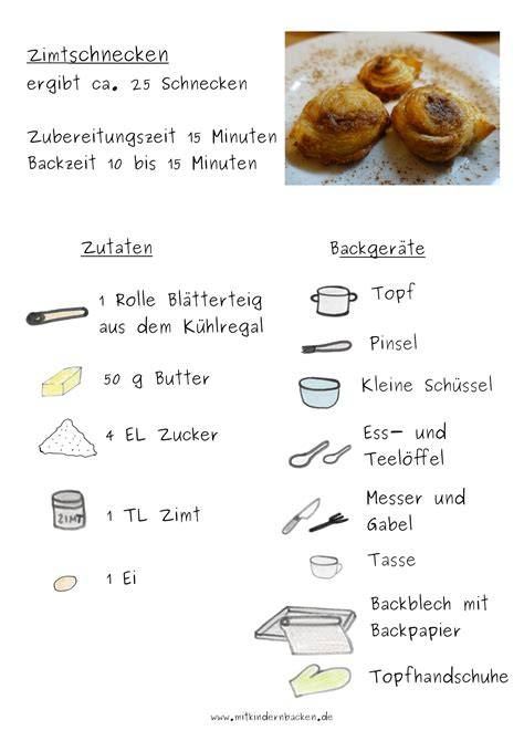 Zutaten für Zimtschnecken: Blätterteig, Butter, Zucker, Zimt, Ei