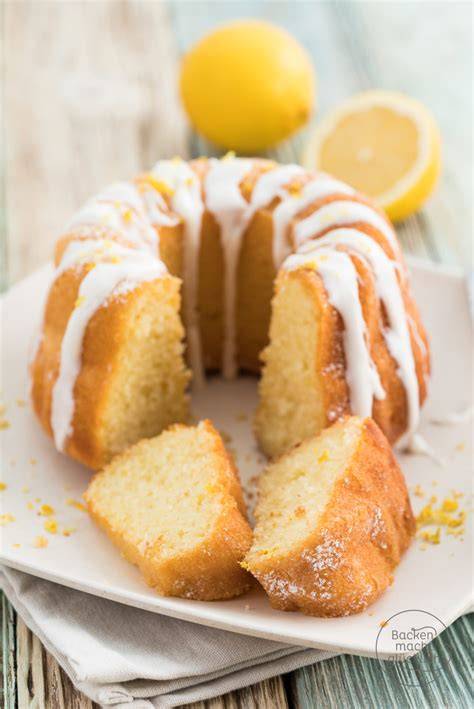 Zutaten für Zitronen Joghurt Kuchen