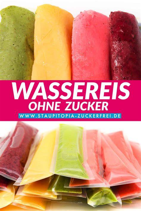 Zutaten für Zitronen Wassereis ohne Zucker