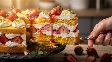 Zutaten für eine Erdbeer-Sahne-Torte