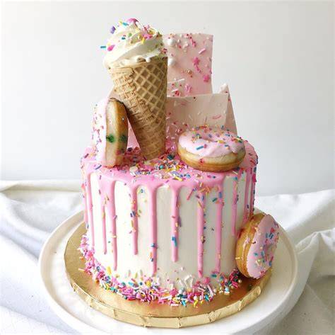 Zutaten für einen klassischen Drip Cake