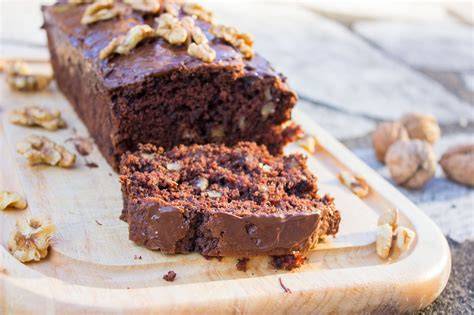Zutaten für einen veganen Schoko Walnuss Kuchen