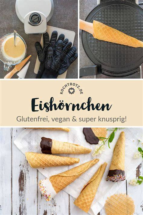 Zutaten für glutenfreie Eiswaffeln