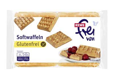 Zutaten für glutenfreie Softwaffeln, abgewogen und sortiert