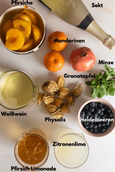 Zutaten für klassische Obstwaffeln