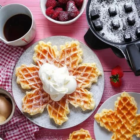 Zutaten für klassischen Waffelteig