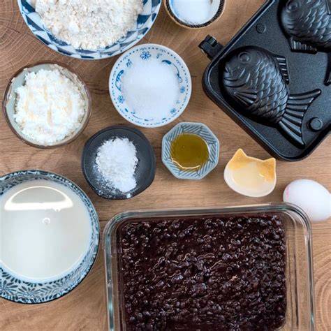 Zutaten für traditionelles Taiyaki