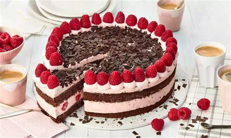 Zutaten und Equipment für die Zubereitung einer einfachen Schoko Quark Torte ohne Backen