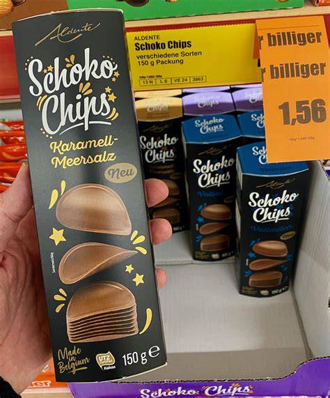 Zutaten und Hauptbestandteile von Aldi Schoko Chips