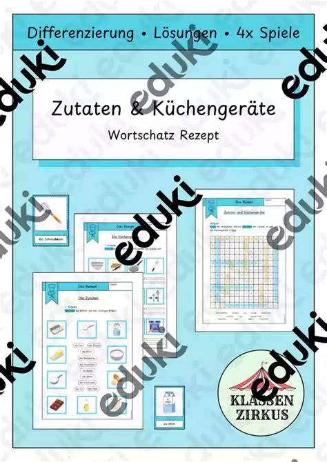 Zutaten und Küchengeräte für eine Fußball Blechtorte