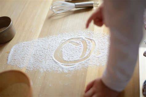 Zutaten und Küchenhelfer für Fondant Herstellung