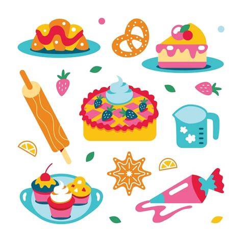 Zutaten und Süßigkeiten für die Pinata-Torte