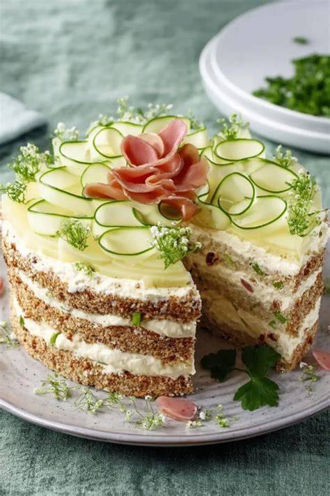 Zutaten und Schichten der Brottorte - Infografik