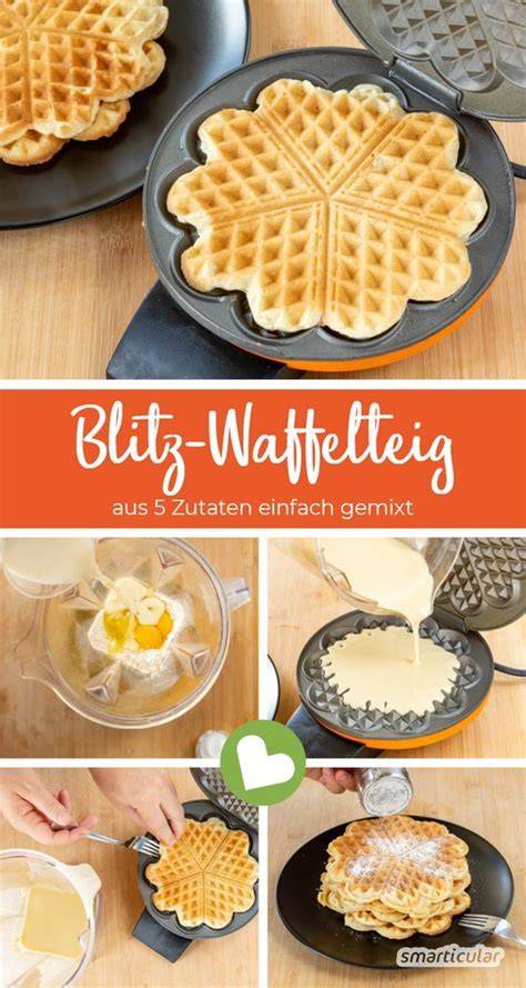 Zutaten und Schritt-für-Schritt-Anleitung für einfachen Waffelteig