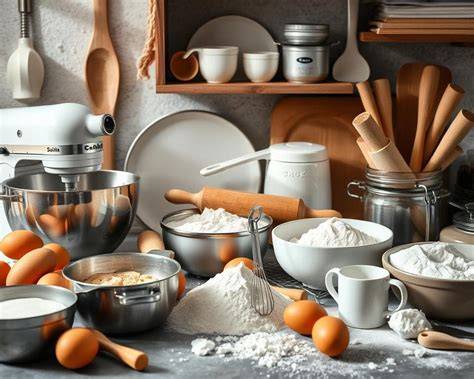 Zutaten und Werkzeuge für ein gelungenes vegetarisches Torten Backen