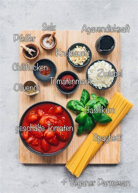 Zutaten und Zubereitung: Spaghetti mit Honig-Tomatensauce