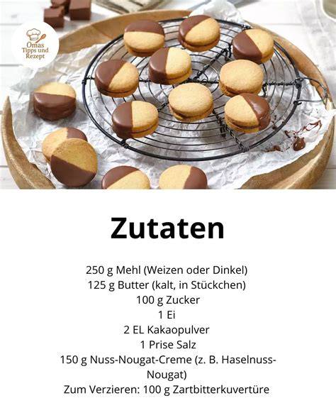 Zutaten-Infografik: Butter, Eier, Zucker, Mehl, Nuss-Nougat-Creme, Creme fraîche