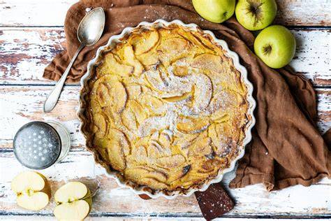 Zutatenbereitstellung für Apfel-Desserts