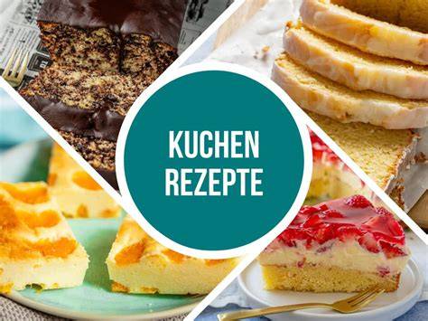 Zutatentabelle für Kuchen, grafisch illustriert