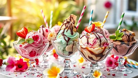 Zutatenvielfalt für Eiskreationen