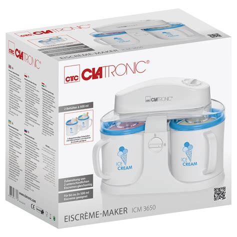 Zwei verschiedene Eissorten aus der Clatronic ICM 3650 in Dessertgläsern