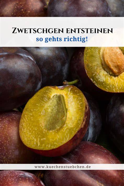 Zwetschgen entsteinen und schneiden