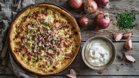 Zwiebelkuchen mit Schnittlauch garniert