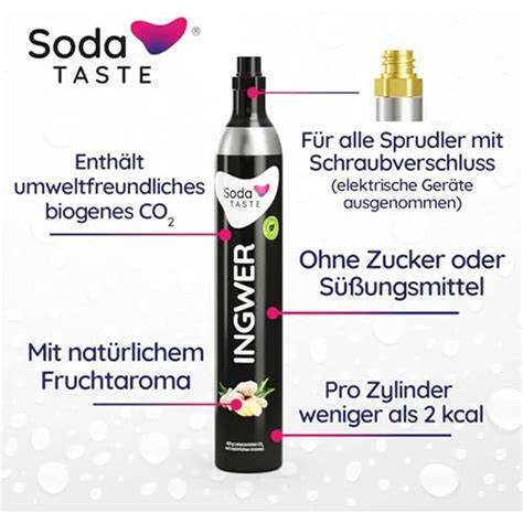 Zylinder mit natürlichem Aroma und CO2
