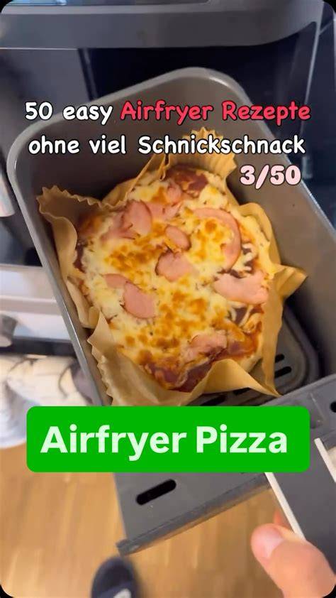 airfryer mit kleiner springform, anzeige 170 grad 25 minuten