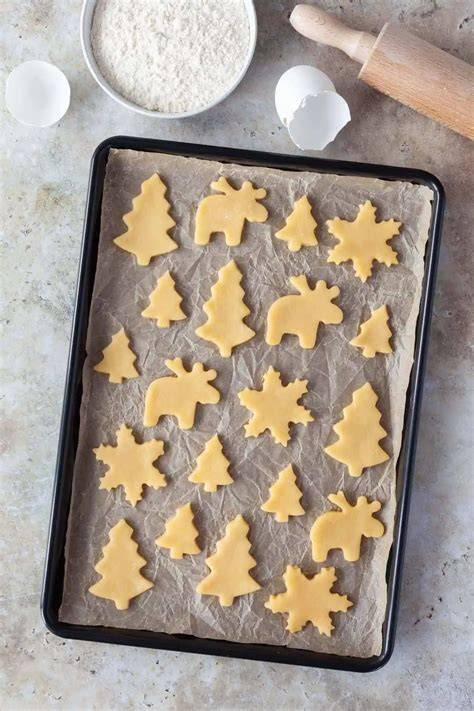 alle Zutaten für Lava Plätzchenteig Tannenbaum Plätzchen