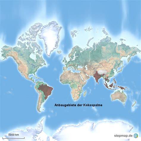 anbaugebiete der kokosnuss weltweit