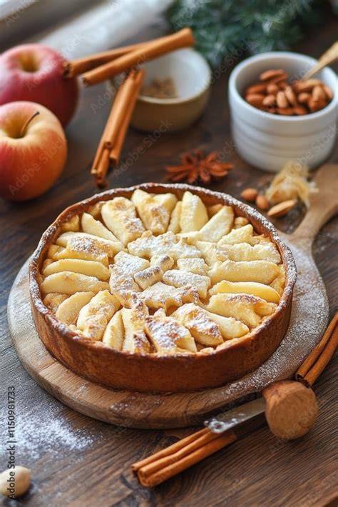 apfelkuchen mit mürbeteigdecke vor dem backen