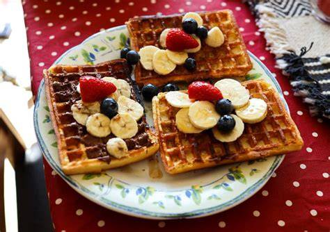 babyfreundliche waffeln mit obst