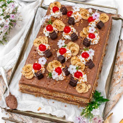 bananensplit blechkuchen verschiedene varianten