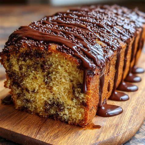 blauer Kastenkuchen angeschnitten, gestreifter Teig
