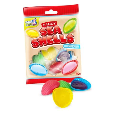 bunte Leckmuscheln im Sortiment