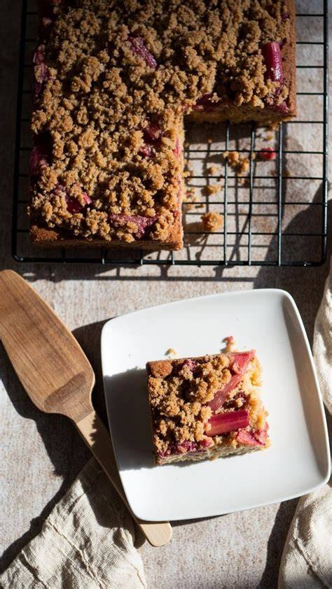 buttrige Streusel auf Blechkuchen