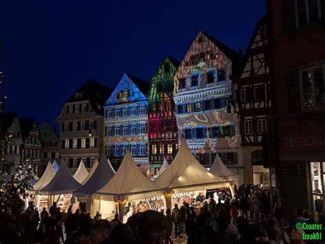 chocolART Marktstände und Pagodenzelte in der Tübinger Altstadt