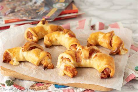 croissants mit speck und käse