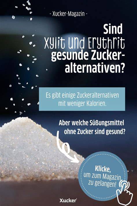 dattelmus, erythrit und xylit als alternativen, infografik süßungsmittel