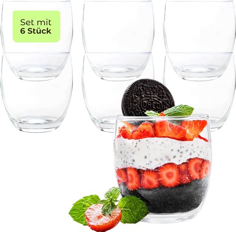 dessertgläser mit schokoladiger Nussnougatcreme