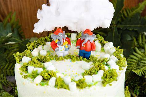 diy benjamin blümchen torte: verschiedene dekorationen und styling