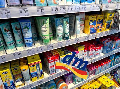 dm-Regal mit zuckerfreien Produkten