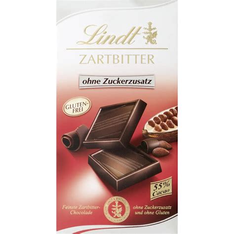 dunkle Lindt Tafel ohne Zuckerzusatz