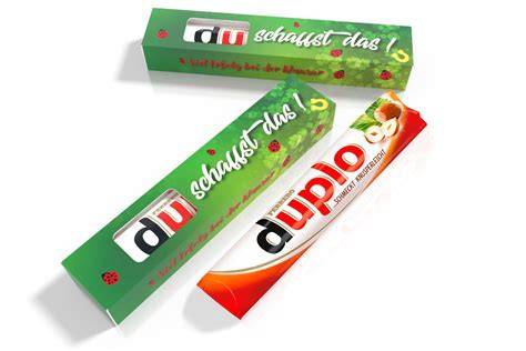 duplo Riegel Varianten und Verpackungen