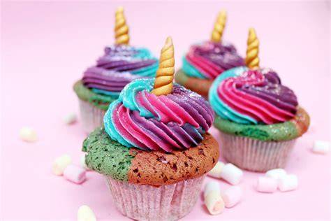 einhorn cupcakes selber machen